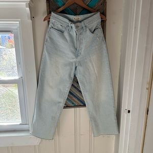 Madewell Perfect vintage wide leg crop Jean size 28